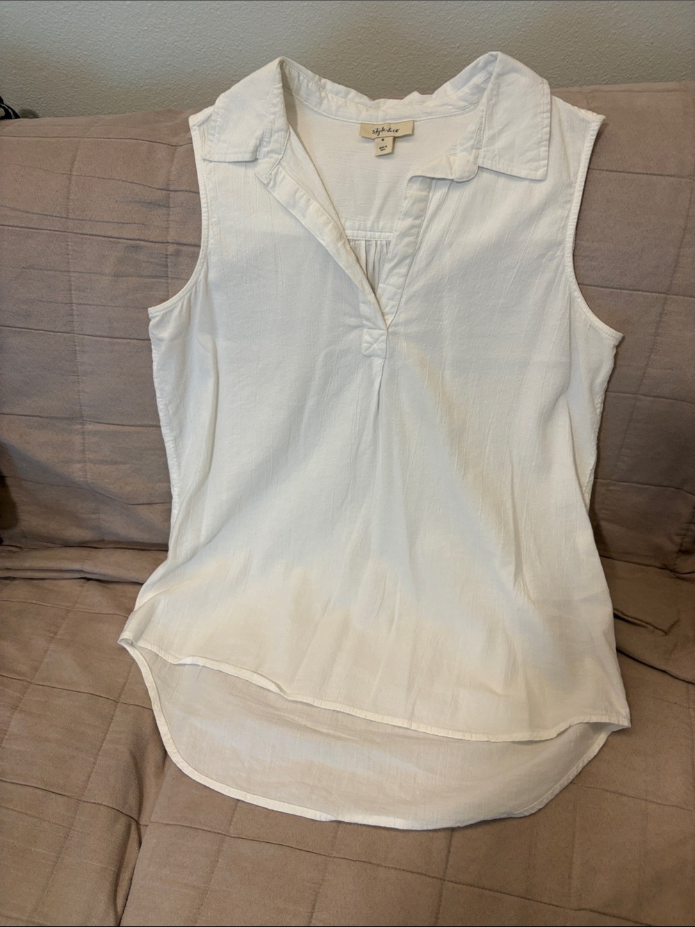 STYLE & CO.  White Cotton Tunic